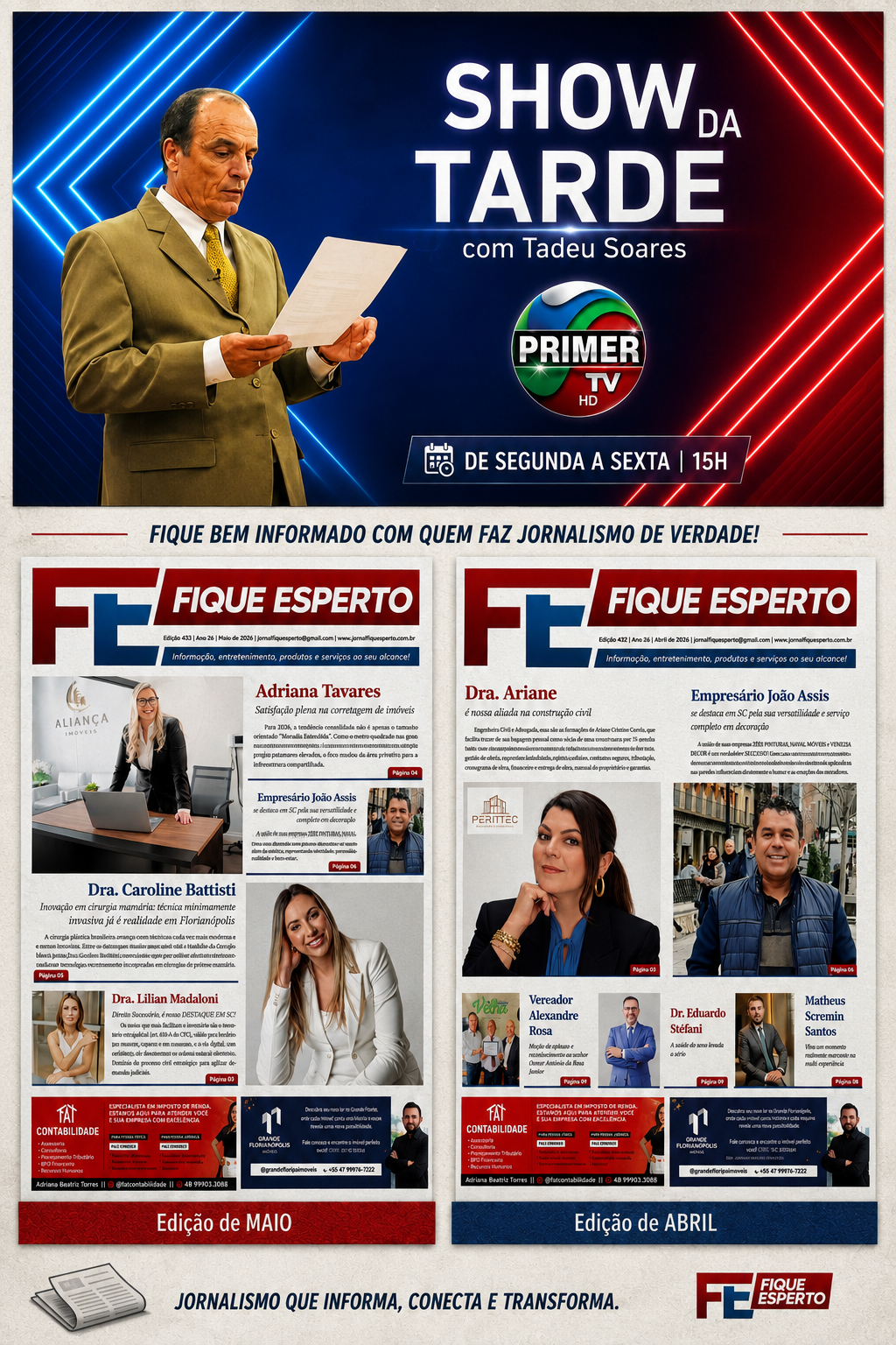 Imagem Informativa Primer TV