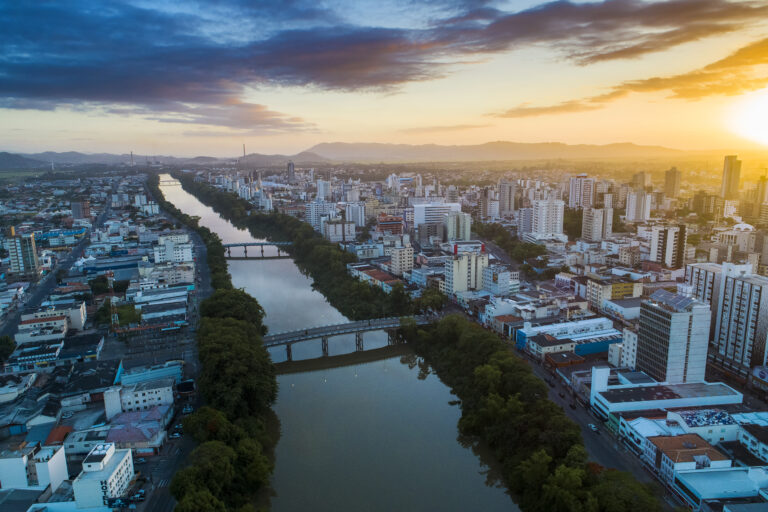 Vista da cidade de Tubarão SC