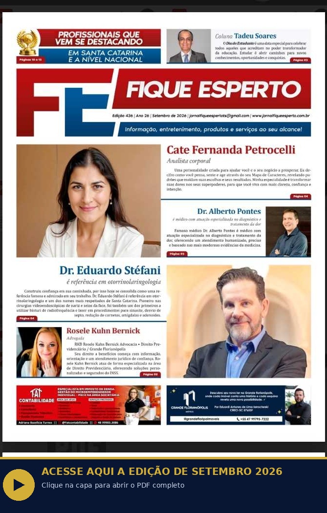 Jornal Fique Esperto - Edição Setembro 2026 - Clique para abrir PDF