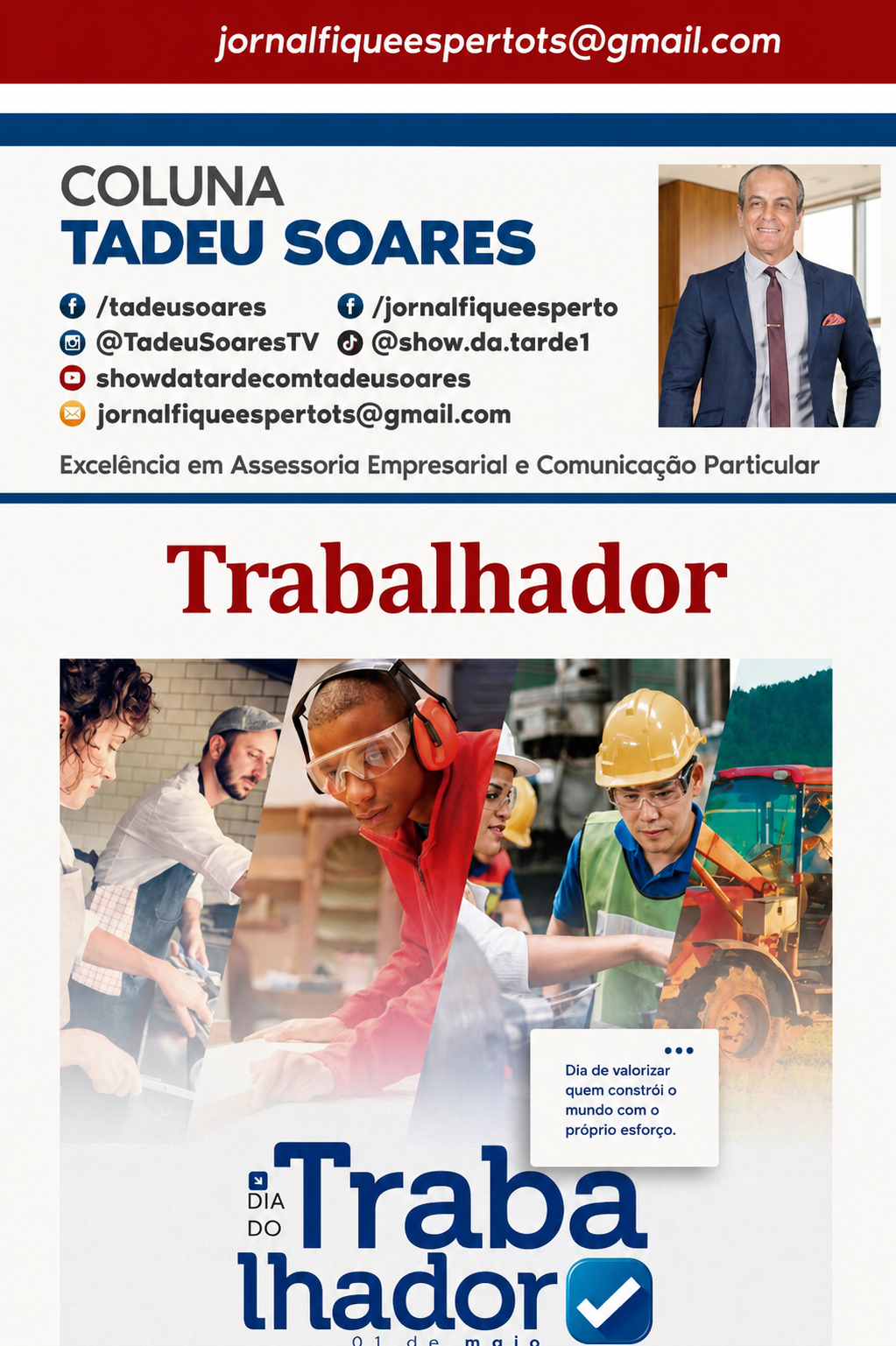 Dia do Trabalhador - 01 de Maio